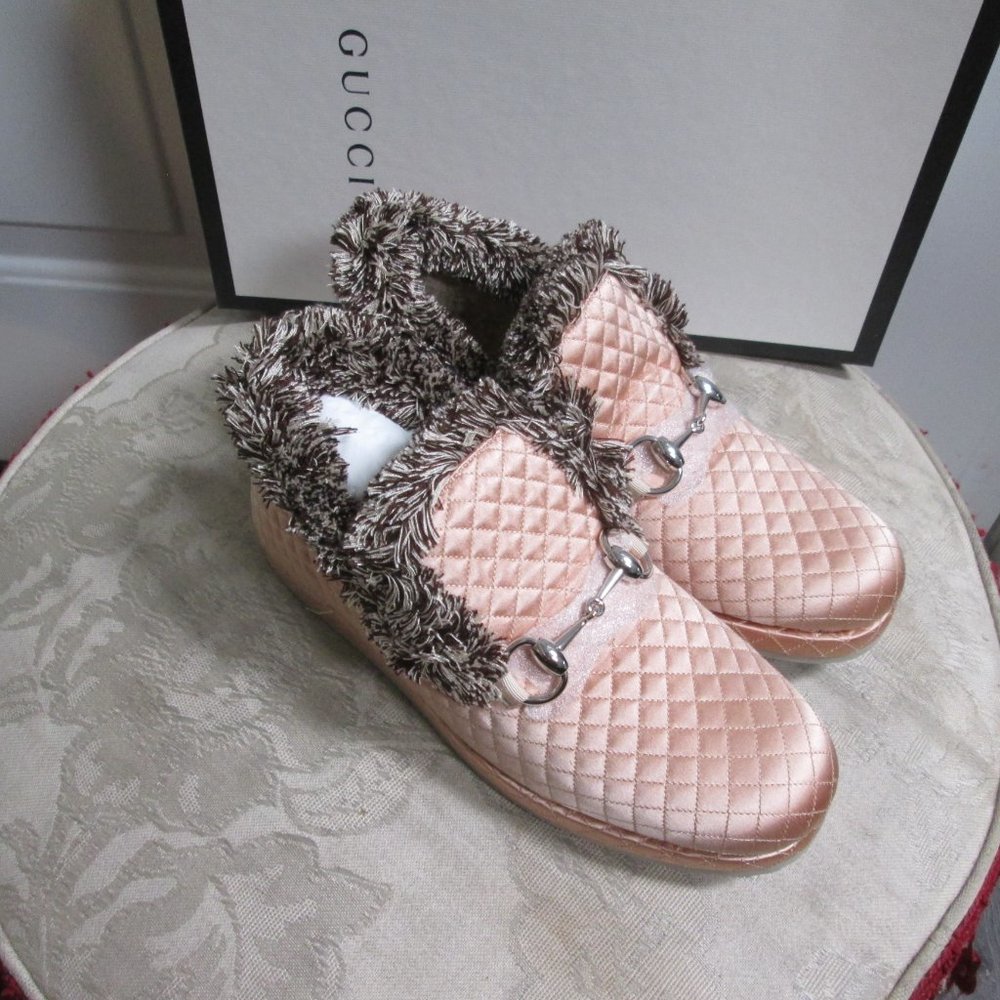 GUCCI women's FRIA LAME LOAFERS Sz 35.5/US 5.5